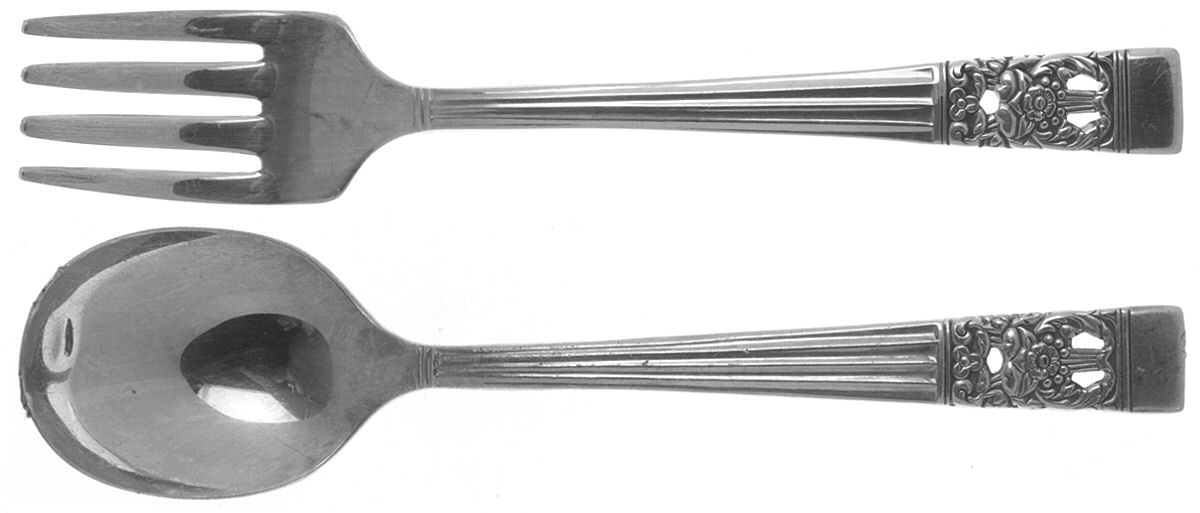 Coronation (Silverplate, 1936, No Mono) 2 Pc Baby Set (BF, BS) by Oneida Silver-1