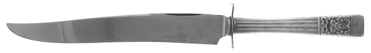 Coronation (Silverplate, 1936, No Mono) Large Stainless Blade Roast Carving Knife by Oneida Silver-1