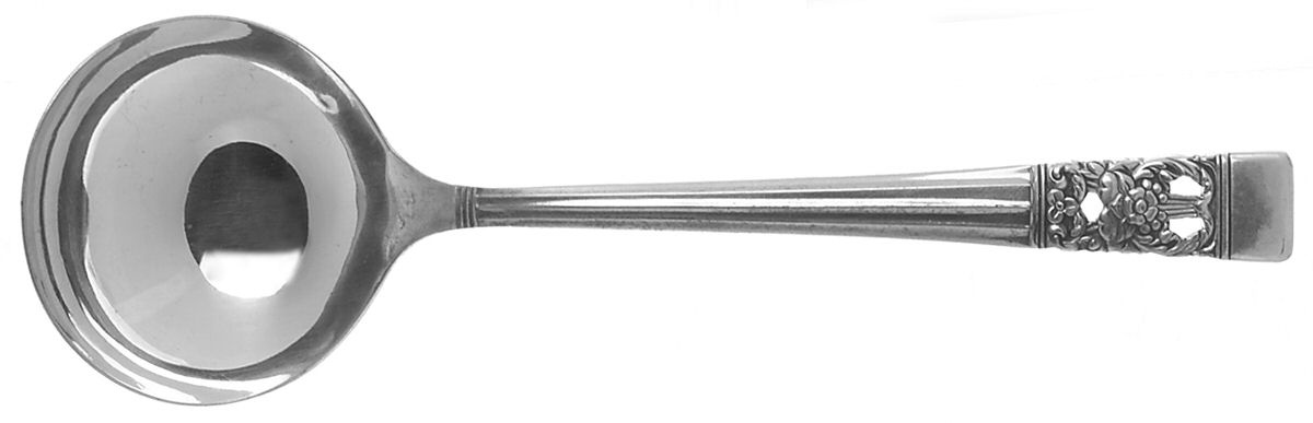 Coronation (Silverplate, 1936, No Mono) Round Bowl Soup Spoon (Bouillon) by Oneida Silver-1