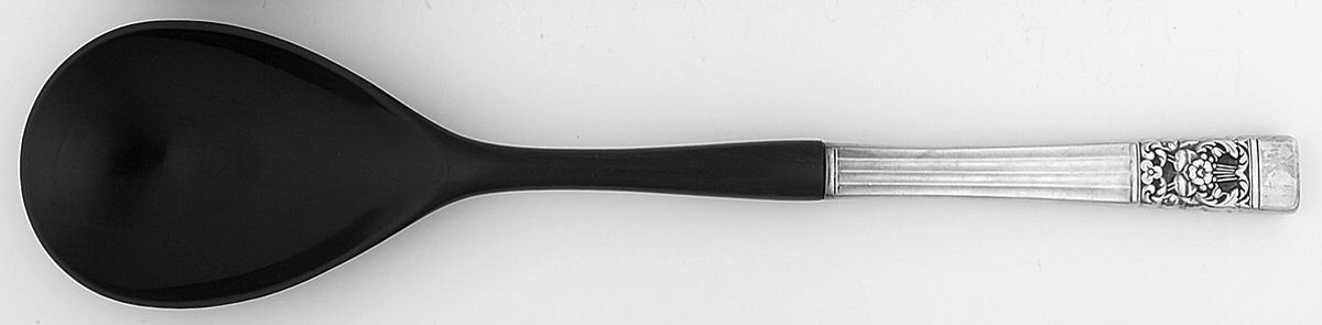 Coronation (Silverplate, 1936, No Mono) Salad Serving Spoon with Plastic Bowl by Oneida Silver-1