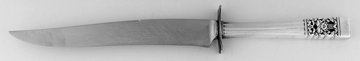 Coronation (Silverplate, 1936, No Mono) Small Steak Carving Knife with Stainless Blade by Oneida Silver-1