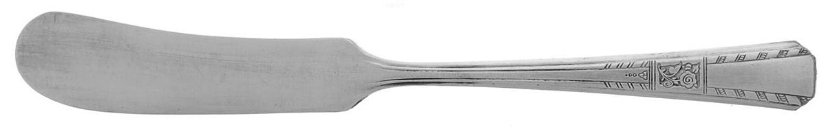 Coronet (Silverplate, 1933) Flat Handle Butter Spreader by Oneida Silver-1