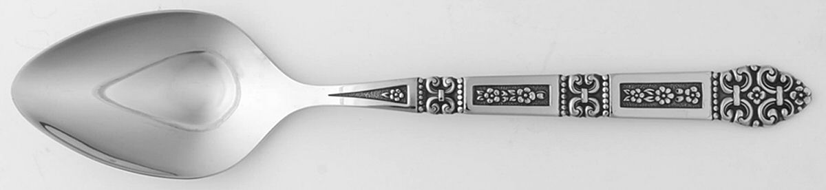 Coronation (Stainless, Black Accent) Tablespoon (Serving Spoon) by Oneida Silver-1