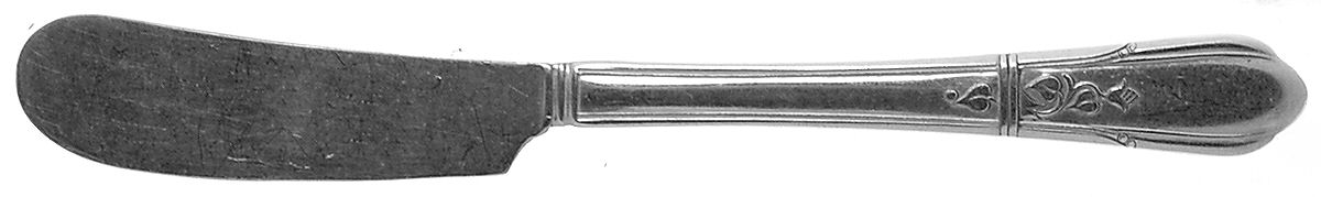 Countess II (Silverplate, 1936) Flat Handle Butter Spreader by Oneida Silver-1