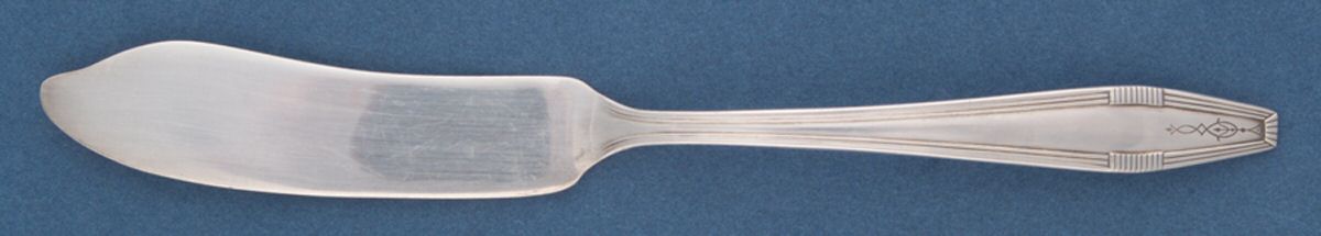 Countess I (Silverplate, 1929) Flat Handle Master Butter Knife by Oneida Silver-1