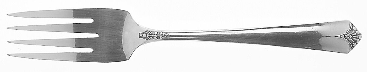 Courtney (Silverplate, 1935) Individual Salad Fork by Oneida Silver-1