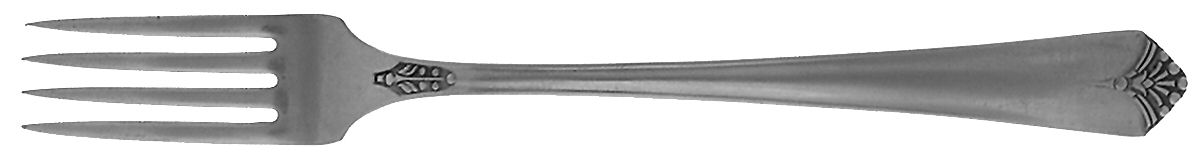 Courtney (Silverplate, 1935) Grille Fork (Viande) by Oneida Silver-1
