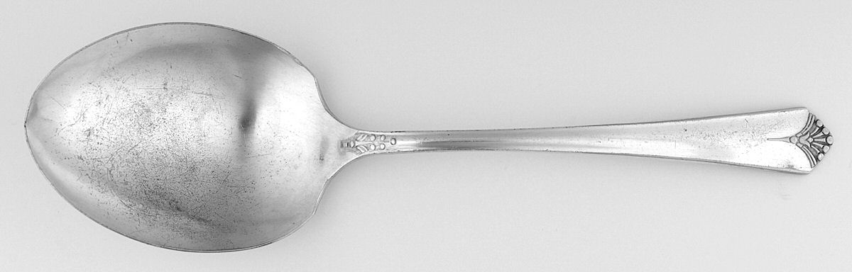 Courtney (Silverplate, 1935) Solid Smooth Casserole Spoon by Oneida Silver-1