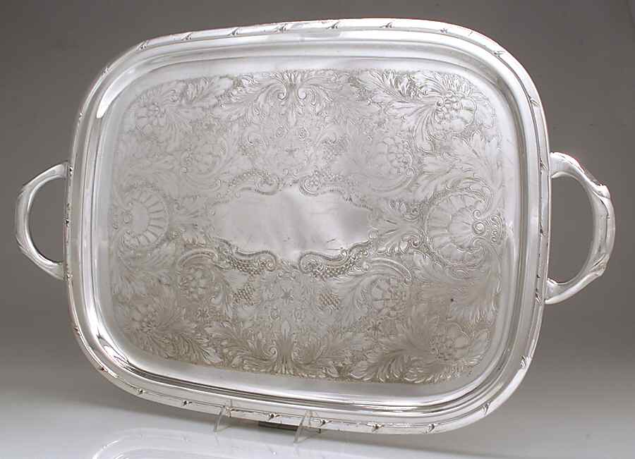 Croydon (Silverplate, Hollowware) Large Silverplate Waiter Tray by Oneida Silver-1
