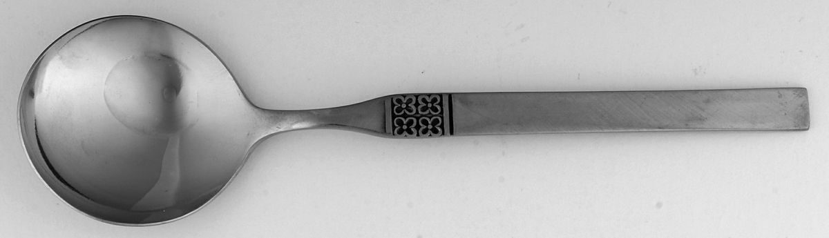 Danish Fling (Stainless) Round Bowl Soup Spoon (Gumbo) by Oneida Silver-1