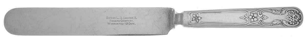 Daisy (Silverplate, 1910) Blunt Solid Knife by Oneida Silver-1
