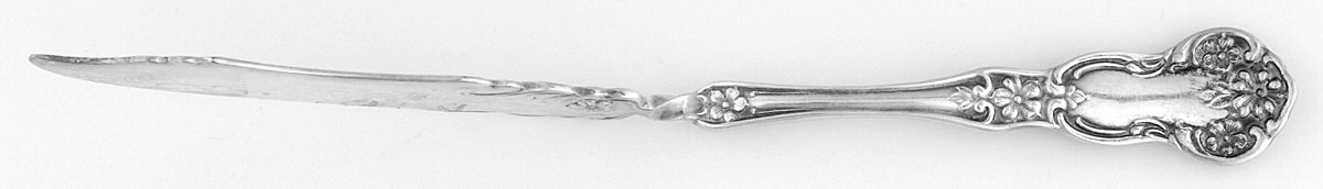 Daisy (Silverplate, 1910) Flat Twisted Handle Master Butter Knife by Oneida Silver-1