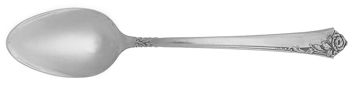 Damask Rose (Sterling, 1946, No Monograms) Youth Five O'Clock Spoon by Oneida Silver-1