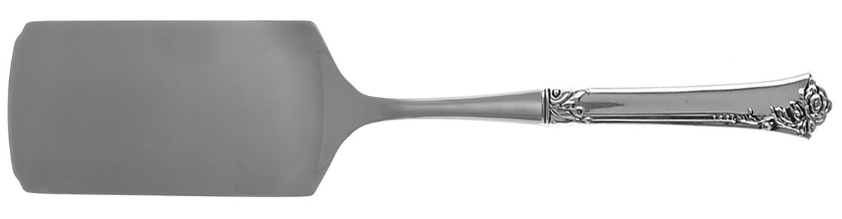 Damask Rose (Sterling, 1946, No Monograms) Lasagna Server with Stainless Blade HC by Oneida Silver-1