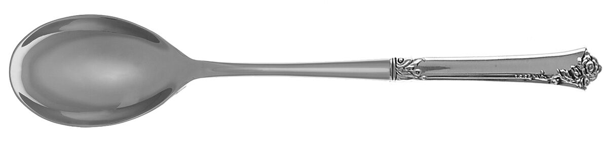 Damask Rose (Sterling, 1946, No Monograms) Dressing Spoon with Stainless Bowl HC by Oneida Silver-1