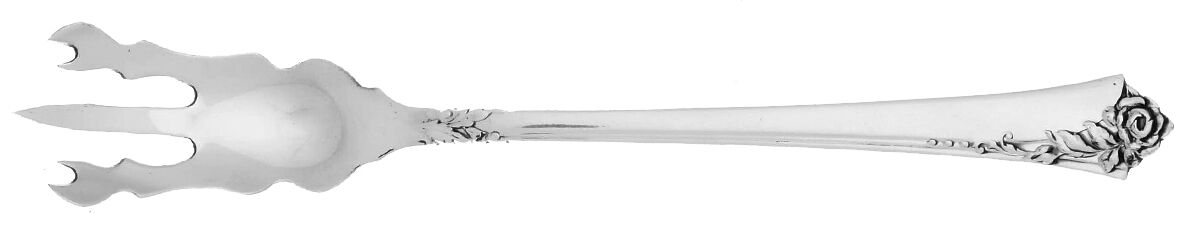 Damask Rose (Sterling, 1946, No Monograms) Lobster Fork Solid HC by Oneida Silver-1