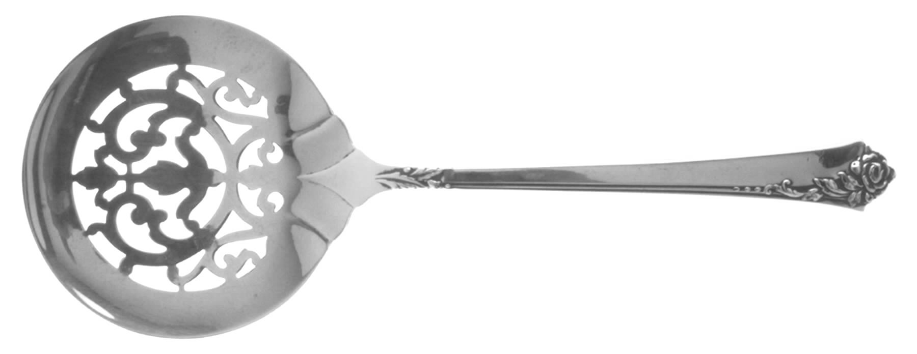 Damask Rose (Sterling, 1946, No Monograms) Tomato Server, Solid Piece by Oneida Silver-1