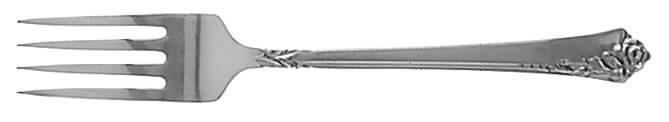 Damask Rose (Sterling, 1946, No Monograms) Youth Fork by Oneida Silver-1