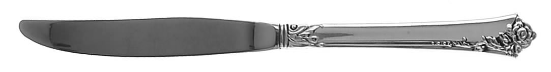 Damask Rose (Sterling, 1946, No Monograms) Modern Hollow Knife (Place Size) by Oneida Silver-1