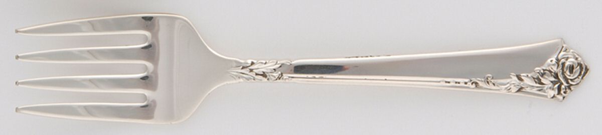 Damask Rose (Sterling, 1946, No Monograms) Baby Fork by Oneida Silver-1