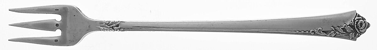 Damask Rose (Sterling, 1946, No Monograms) Cocktail/Seafood Fork by Oneida Silver-1