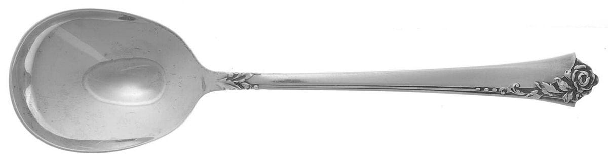 Damask Rose (Sterling, 1946, No Monograms) Sugar Spoon by Oneida Silver-1