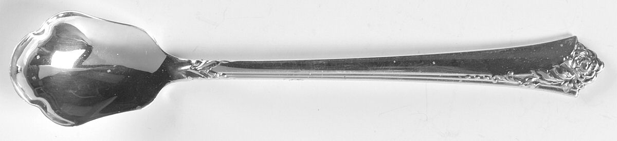 Damask Rose (Sterling, 1946, No Monograms) Ice Cream Spoon Individual HC by Oneida Silver-1