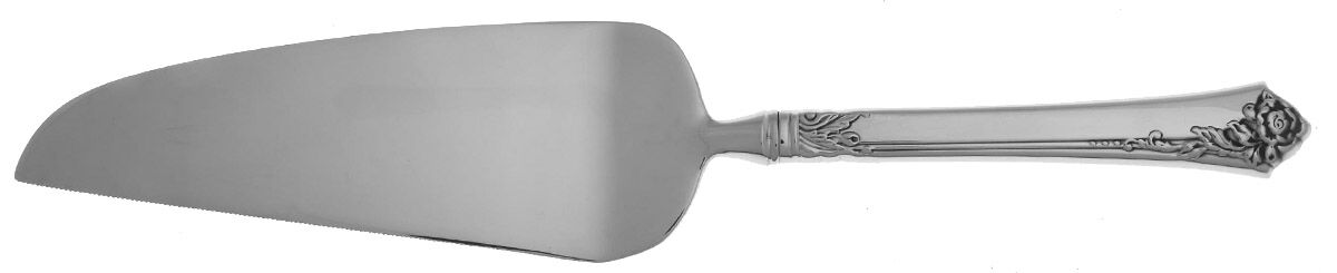 Damask Rose (Stainless) Pie and Cake Server with Stainless Blade HC by Oneida Silver-1