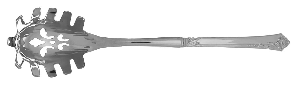 Damask Rose (Stainless) Pasta Server with Stainless Bowl HC by Oneida Silver-1