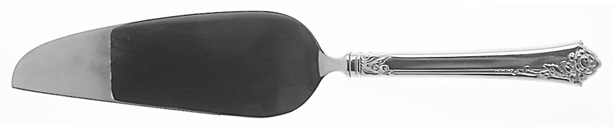 Damask Rose (Stainless) Pie and Cake Server, Solid Piece by Oneida Silver-1