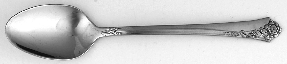 Damask Rose (Stainless) Demitasse Spoon by Oneida Silver-1