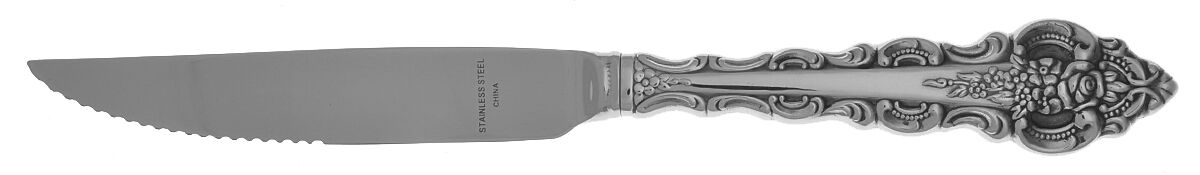 Da Vinci (Stainless) Steak Knife Individual Hollow, Serrate HC by Oneida Silver-1