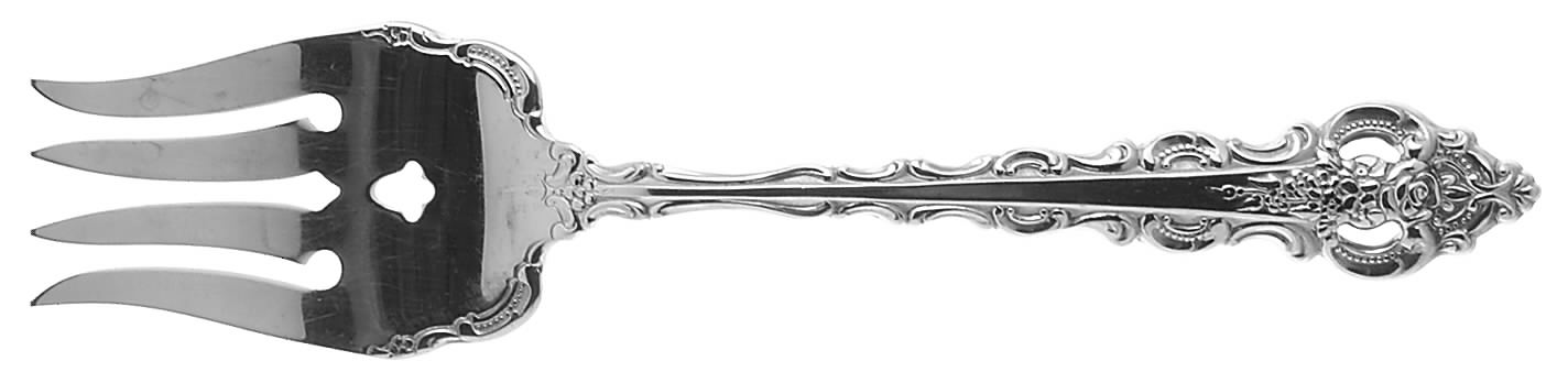 Da Vinci (Stainless) Large Solid Cold Meat Serving Fork by Oneida Silver-1