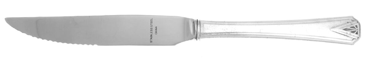 Deauville (Silverplate, 1929) Steak Knife Individual Hollow, Serrate HC by Oneida Silver-1