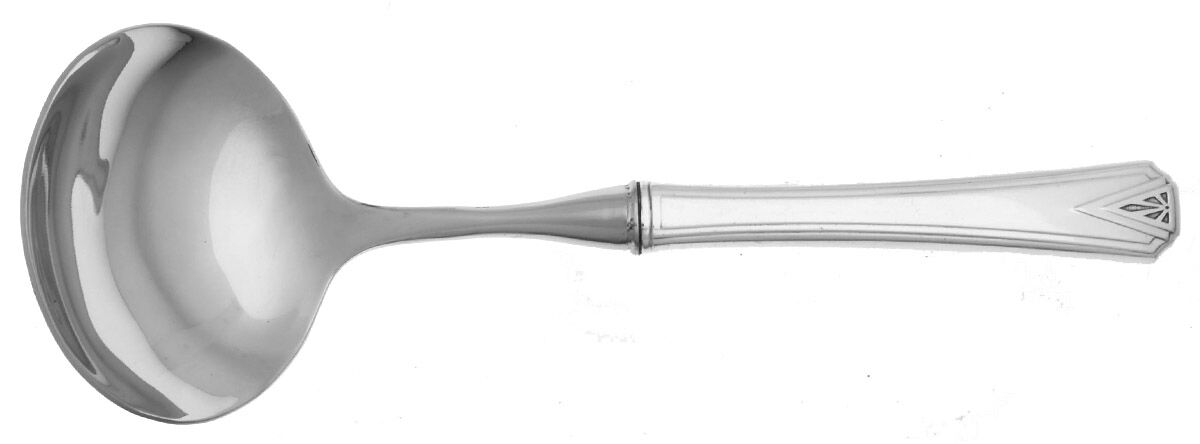 Deauville (Silverplate, 1929) Gravy Ladle with No Spout Stainless Bowl HC by Oneida Silver-1