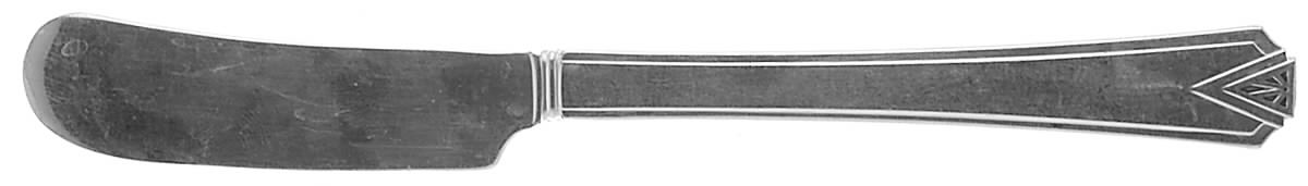 Deauville (Silverplate, 1929) Flat Handle Butter Spreader by Oneida Silver-1