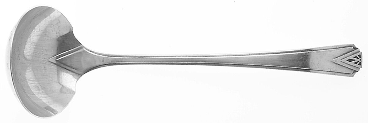 Deauville (Silverplate, 1929) Solid Piece Cream Ladle by Oneida Silver-1