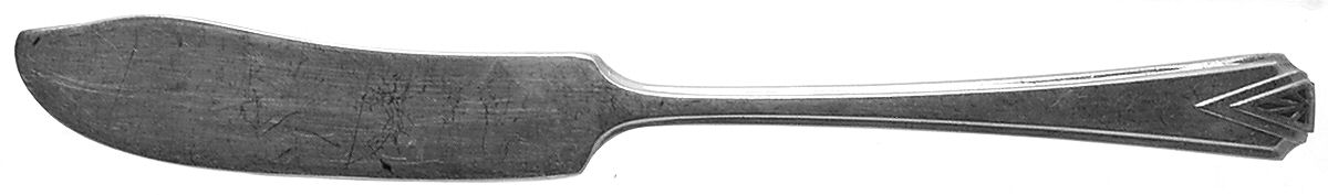 Deauville (Silverplate, 1929) Flat Handle Butter Spreader by Oneida Silver-1
