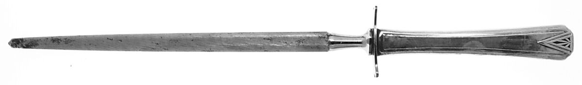 Deauville (Silverplate, 1929) Large Roast Steel Rod Knife Sharpener by Oneida Silver-1