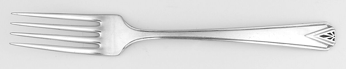 Deauville (Silverplate, 1929) Youth Fork by Oneida Silver-1