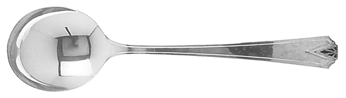 Deauville (Silverplate, 1929) Round Bowl Soup Spoon (Gumbo) by Oneida Silver-1
