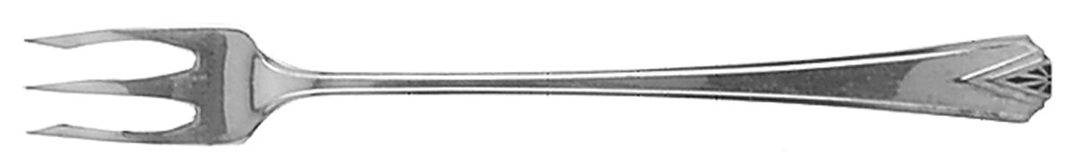 Deauville (Silverplate, 1929) Short Handle Pickle/Olive Fork by Oneida Silver-1