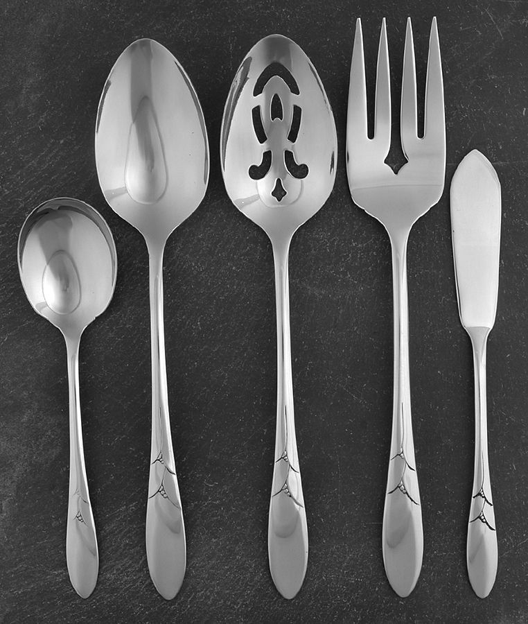 Debonair (Stainless) 5 Piece Hostess Set by Oneida Silver-1