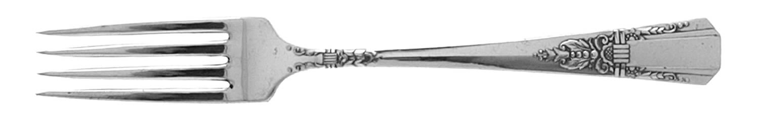Debonair (Silverplate, 1938) Fork by Oneida Silver-1