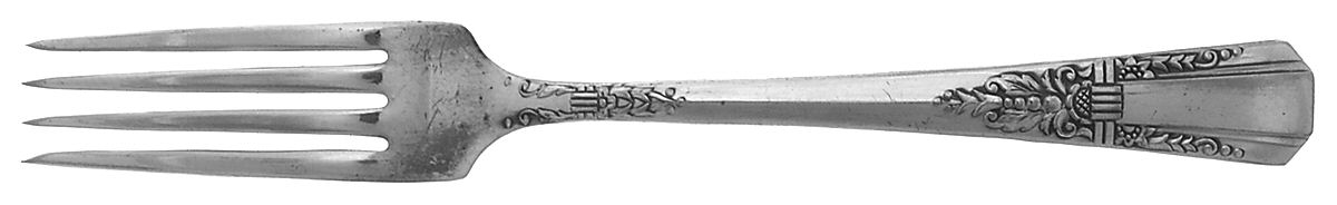 Debonair (Silverplate, 1938) Fork by Oneida Silver-1