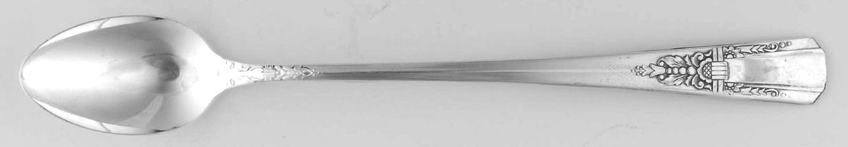 Debonair (Silverplate, 1938) Iced Tea Spoon by Oneida Silver-1