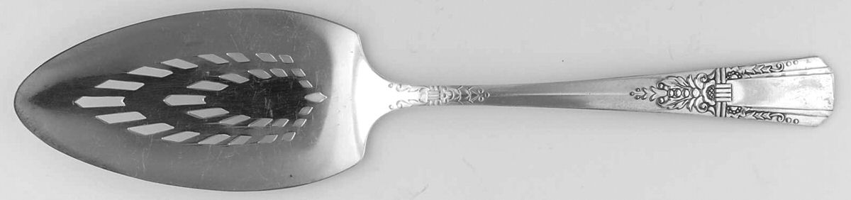 Debonair (Silverplate, 1938) Solid Pierced Pie Server by Oneida Silver-1