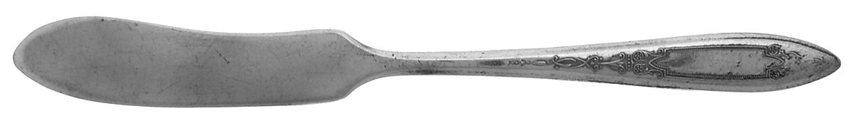 Debutante-Grandeur-Princess (Slvp, 1934, No Monos) Flat Handle Butter Spreader by Oneida Silver-1