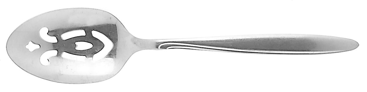 Delmar-Taper (Stainless) Pierced Tablespoon (Serving Spoon) by Oneida Silver-1