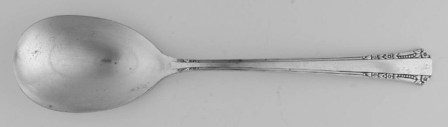 Del Mar (Silverplate, 1939) Solid Smooth Casserole Spoon by Oneida Silver-1